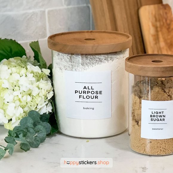 36 Labels • Glorich Minimalist Pantry for Kitchen Storage • Organization Labels - Picture 8 of 17